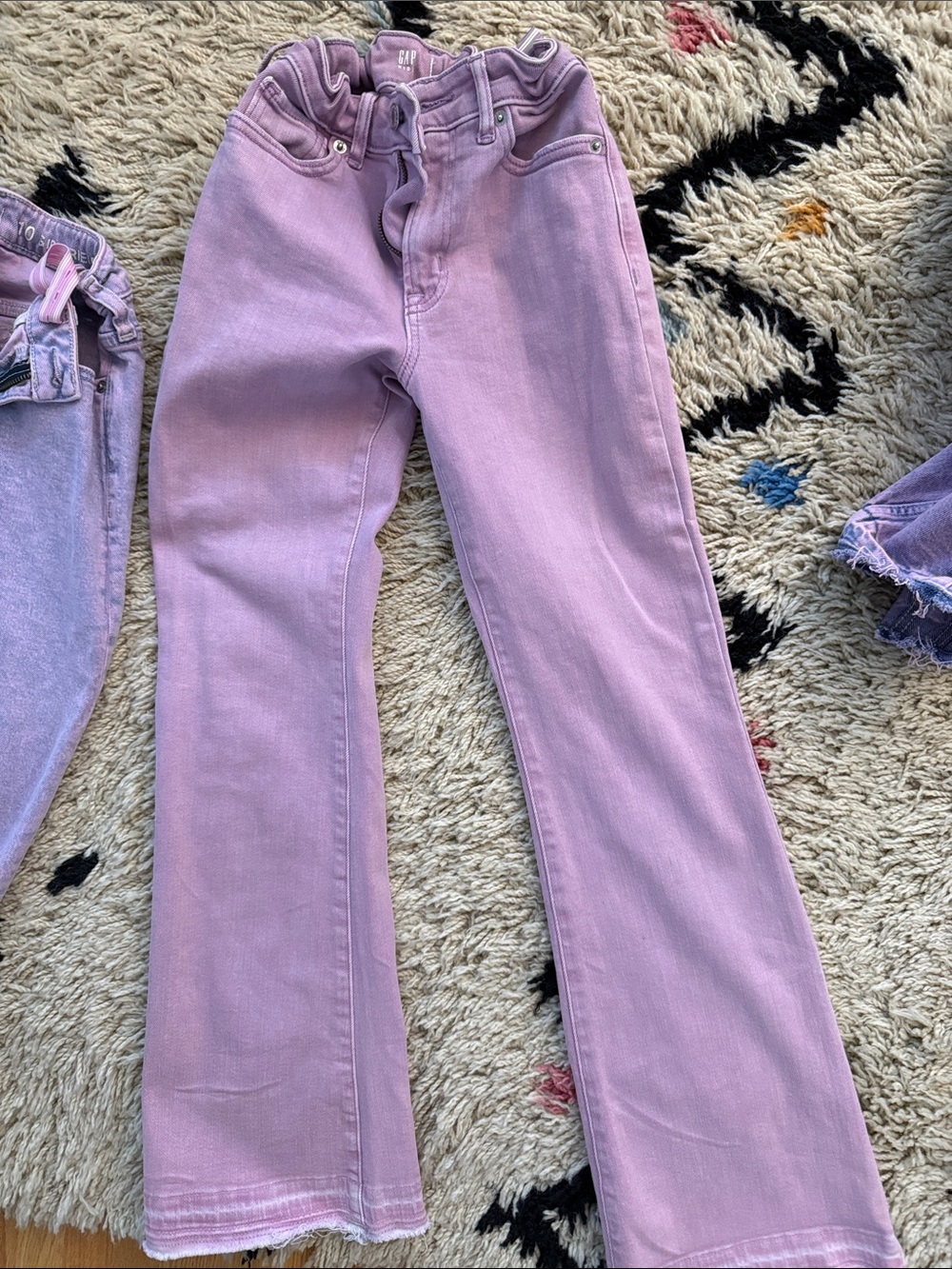 GAP Lavender/Pink Kids Denim Jacket and Pants Set - Picture 6 of 9